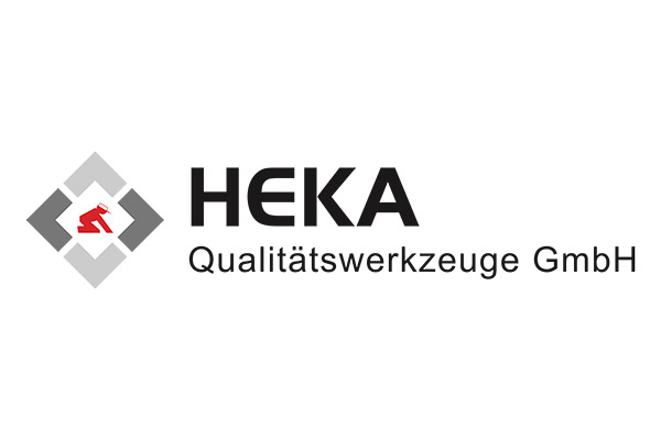 Das Logo von HEKA Qualitätswerkzeuge GmbH besteht aus einem modernen Schriftzug und einem grafischen Symbol. Links neben dem schwarzen Text „HEKA Qualitätswerkzeuge GmbH“ befindet sich ein stilisiertes Quadrat aus grauen Elementen mit einer roten Säge im Inneren, das die handwerkliche Präzision und Qualität symbolisiert. Der Schriftzug kombiniert eine klare, serifenlose Schriftart mit einem professionellen Design, das die Zuverlässigkeit und Kompetenz des Unternehmens hervorhebt. Das Logo steht für hochwertige Werkzeuge und professionelle Lösungen im Handwerksbereich.